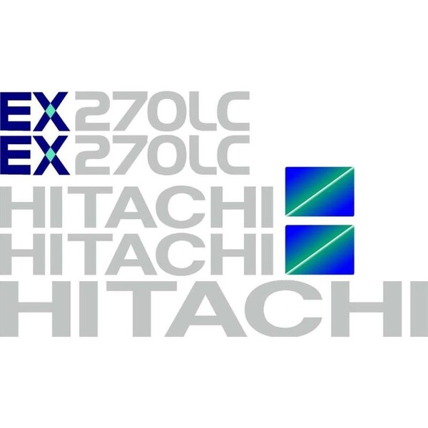 Aftermarket Decal Set for Hitachi EX 270LC Excavator HTEX270LC-5DECALSET - main